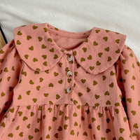 Load image into Gallery viewer, Baby Kid Girls Love heart Print Jumpsuits Wholesale 240111153
