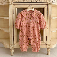 Load image into Gallery viewer, Baby Kid Girls Love heart Print Jumpsuits Wholesale 240111153
