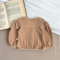 Load image into Gallery viewer, Baby Kid Girls Solid Color Striped Cardigan Wholesale 240111157
