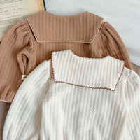 Load image into Gallery viewer, Baby Kid Girls Solid Color Striped Cardigan Wholesale 240111157

