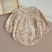 Load image into Gallery viewer, Baby Kid Girls Flower Print Rompers Wholesale 240111158
