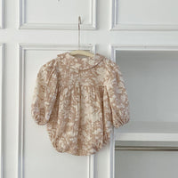 Load image into Gallery viewer, Baby Kid Girls Flower Print Rompers Wholesale 240111158
