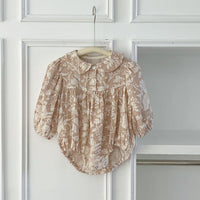 Load image into Gallery viewer, Baby Kid Girls Flower Print Rompers Wholesale 240111158
