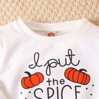 Load image into Gallery viewer, 2 Pieces Set Baby Kid Girls Halloween Letters Print Tops And Solid Color Pants Wholesale 24011116
