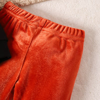 Load image into Gallery viewer, 2 Pieces Set Baby Kid Girls Halloween Letters Print Tops And Solid Color Pants Wholesale 24011116
