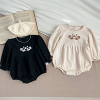 Load image into Gallery viewer, Baby Kid Girls Flower Embroidered Rompers Wholesale 240111160
