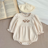 Load image into Gallery viewer, Baby Kid Girls Flower Embroidered Rompers Wholesale 240111160
