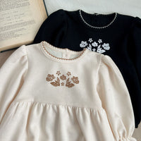 Load image into Gallery viewer, Baby Kid Girls Flower Embroidered Rompers Wholesale 240111160

