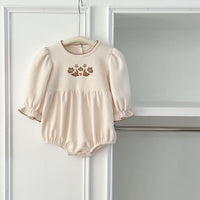 Load image into Gallery viewer, Baby Kid Girls Flower Embroidered Rompers Wholesale 240111160
