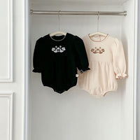 Load image into Gallery viewer, Baby Kid Girls Flower Embroidered Rompers Wholesale 240111160
