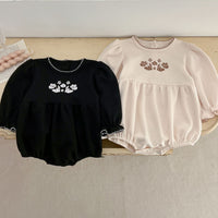 Load image into Gallery viewer, Baby Kid Girls Flower Embroidered Rompers Wholesale 240111160
