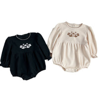 Load image into Gallery viewer, Baby Kid Girls Flower Embroidered Rompers Wholesale 240111160

