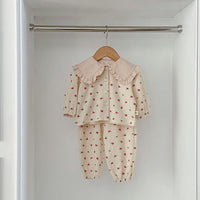Load image into Gallery viewer, 2 Pieces Set Baby Kid Girls Flower Print Tops And Pants Wholesale 240111162
