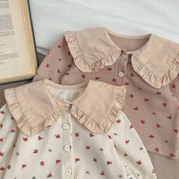 Load image into Gallery viewer, 2 Pieces Set Baby Kid Girls Flower Print Tops And Pants Wholesale 240111162
