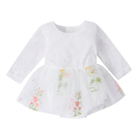 Load image into Gallery viewer, Baby Kid Girls Flower Embroidered Rompers Wholesale 24011122
