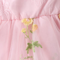 Load image into Gallery viewer, Baby Kid Girls Flower Embroidered Rompers Wholesale 24011122
