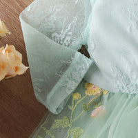 Load image into Gallery viewer, Baby Kid Girls Flower Embroidered Rompers Wholesale 24011122
