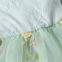 Load image into Gallery viewer, Baby Kid Girls Flower Embroidered Rompers Wholesale 24011122
