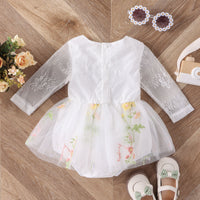 Load image into Gallery viewer, Baby Kid Girls Flower Embroidered Rompers Wholesale 24011122
