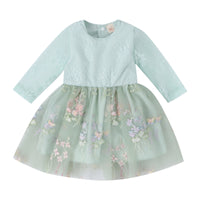 Load image into Gallery viewer, Baby Kid Girls Flower Embroidered Dresses Wholesale 24011123
