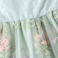 Load image into Gallery viewer, Baby Kid Girls Flower Embroidered Dresses Wholesale 24011123
