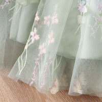 Load image into Gallery viewer, Baby Kid Girls Flower Embroidered Dresses Wholesale 24011123
