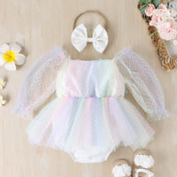 Load image into Gallery viewer, Baby Kid Girls Color-blocking Rompers Wholesale 24011125
