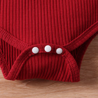 Load image into Gallery viewer, 2 Pieces Set Baby Kid Girls Solid Color Print Rompers And Flower Pants Wholesale 24011126
