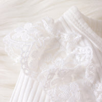 Load image into Gallery viewer, 2 Pieces Set Baby Kid Girls Solid Color Print Rompers And Flower Pants Wholesale 24011126
