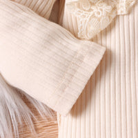 Load image into Gallery viewer, 2 Pieces Set Baby Kid Girls Solid Color Print Rompers And Flower Pants Wholesale 24011126
