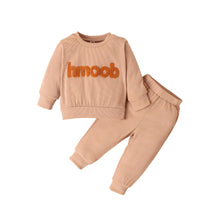 Load image into Gallery viewer, 2 Pieces Set Baby Kid Girls Color-blocking Tops And Solid Color Pants Wholesale 24011128
