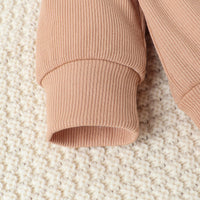 Load image into Gallery viewer, 2 Pieces Set Baby Kid Girls Color-blocking Tops And Solid Color Pants Wholesale 24011128
