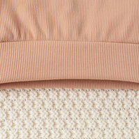 Load image into Gallery viewer, 2 Pieces Set Baby Kid Girls Color-blocking Tops And Solid Color Pants Wholesale 24011128
