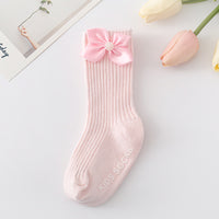 Load image into Gallery viewer, Baby Kid Girls Solid Color Bow Accessories Socks Wholesale 24011130

