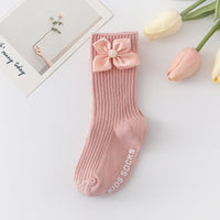 Load image into Gallery viewer, Baby Kid Girls Solid Color Bow Accessories Socks Wholesale 24011130
