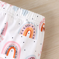 Load image into Gallery viewer, 2 Pieces Set Baby Kid Girls Rainbow Tops And Pants Wholesale 24011133
