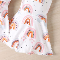 Load image into Gallery viewer, 2 Pieces Set Baby Kid Girls Rainbow Tops And Pants Wholesale 24011133
