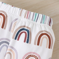 Load image into Gallery viewer, 2 Pieces Set Baby Kid Girls Rainbow Tops And Pants Wholesale 24011133
