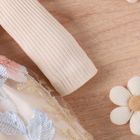 Load image into Gallery viewer, 2 Pieces Set Baby Kid Girls Solid Color Tops Flower And Embroidered Skirts Wholesale 24011134
