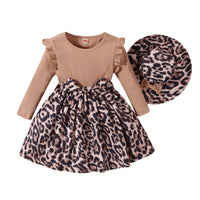 Load image into Gallery viewer, Kid Girls Leopard print Dresses Wholesale 24011135

