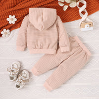 Load image into Gallery viewer, 2 Pieces Set Baby Kid Girls Boys Solid Color Hoodies Sweatshirts And Pants Wholesale 24011138
