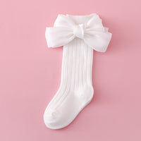 Load image into Gallery viewer, Baby Kid Girls Solid Color Bow Accessories Socks Wholesale 24011140
