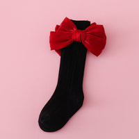 Load image into Gallery viewer, Baby Kid Girls Solid Color Bow Accessories Socks Wholesale 24011140
