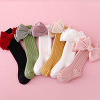 Load image into Gallery viewer, Baby Kid Girls Solid Color Bow Accessories Socks Wholesale 24011140
