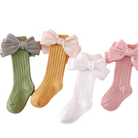 Load image into Gallery viewer, Baby Kid Girls Solid Color Bow Accessories Socks Wholesale 24011140
