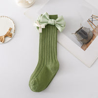 Load image into Gallery viewer, Baby Kid Girls Solid Color Bow Accessories Socks Wholesale 24011142
