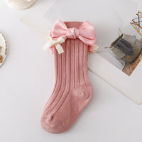 Load image into Gallery viewer, Baby Kid Girls Solid Color Bow Accessories Socks Wholesale 24011142
