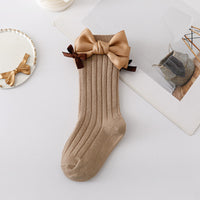 Load image into Gallery viewer, Baby Kid Girls Solid Color Bow Accessories Socks Wholesale 24011142
