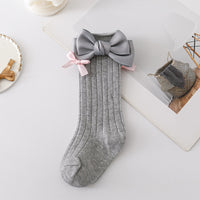 Load image into Gallery viewer, Baby Kid Girls Solid Color Bow Accessories Socks Wholesale 24011142
