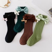 Load image into Gallery viewer, Baby Kid Girls Solid Color Bow Accessories Socks Wholesale 24011142

